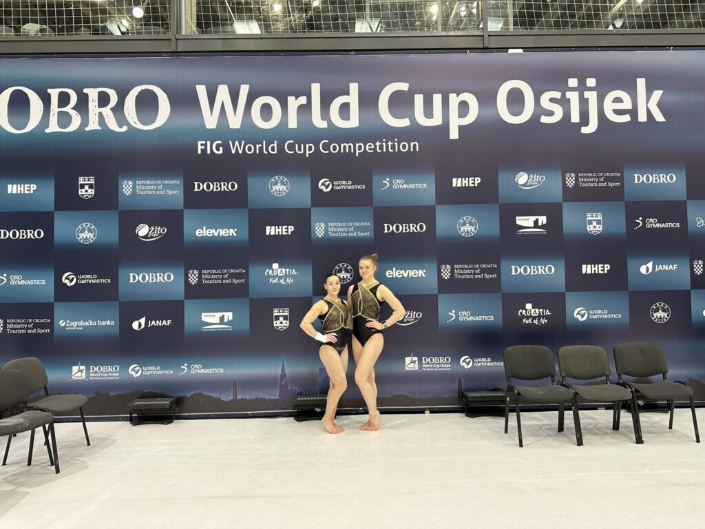 ada hautala ja misella antila Osijekin telinevoimistelun maailmancupissa